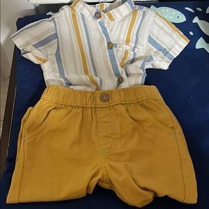 Pants and button down shirt